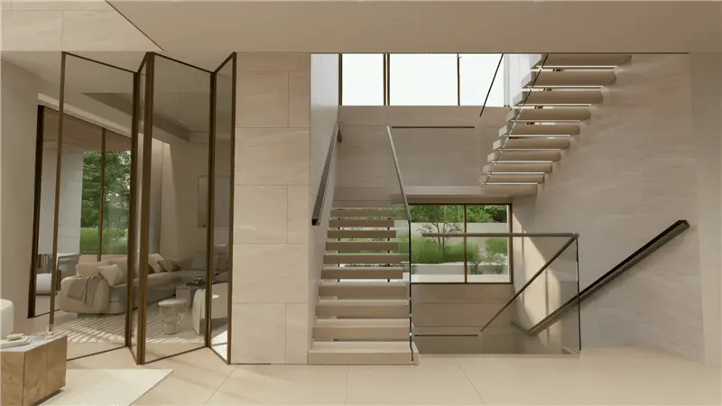A second five-bedroom villa interior at The Wilds.